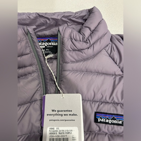 Patagonia Women’s XXL Down Sweater Puffer Jacket Rustic Purple Lavender NWT - Picture 4 of 14
